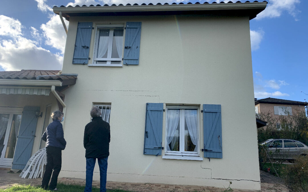 Mission de maîtrise d’œuvre sur une maison avec de fissures importantes dues au gonflement de l’argile – Anse 69.